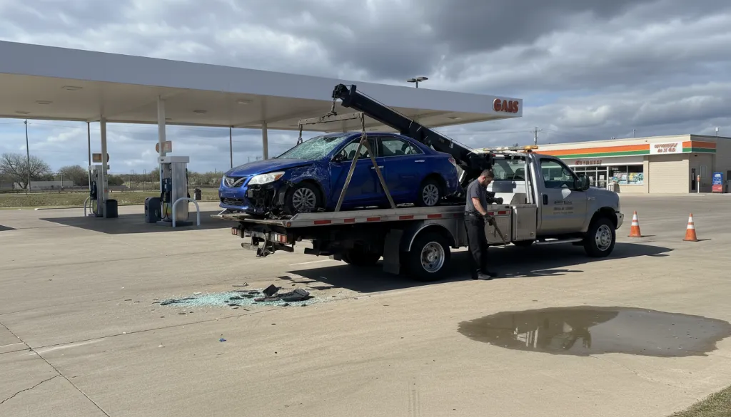 Accident Detail Result service in Sherman TX by LongHorn Towing