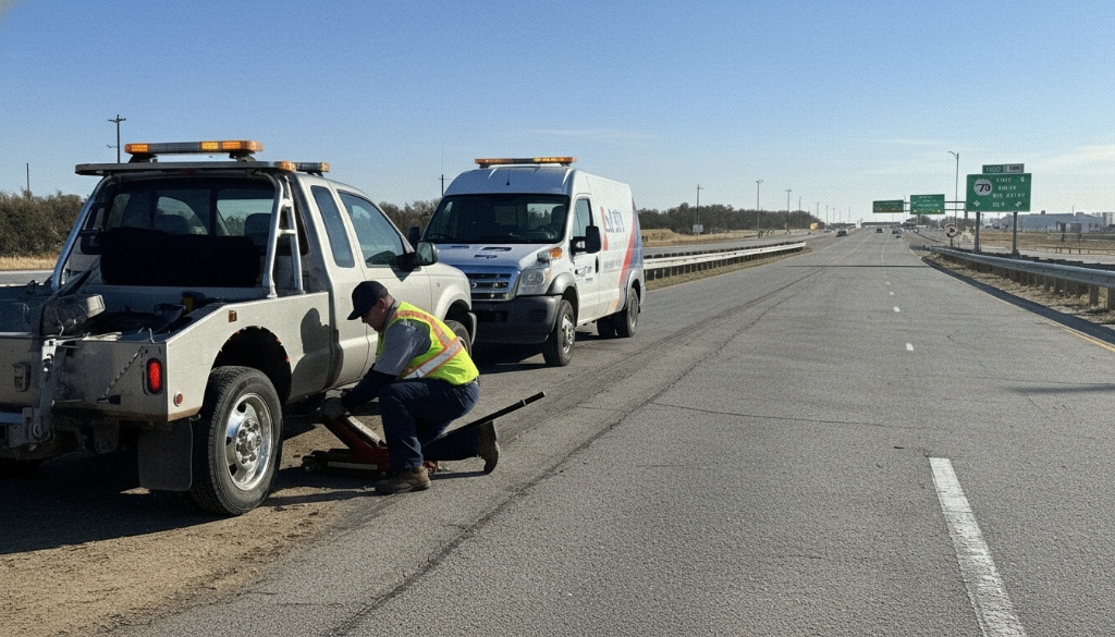 Roadside 2 service in Texoma by LongHorn Towing
